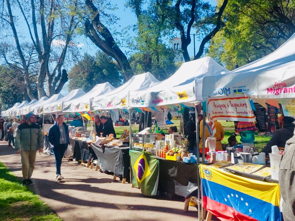 Feria venezolana en Parque Rivadavia